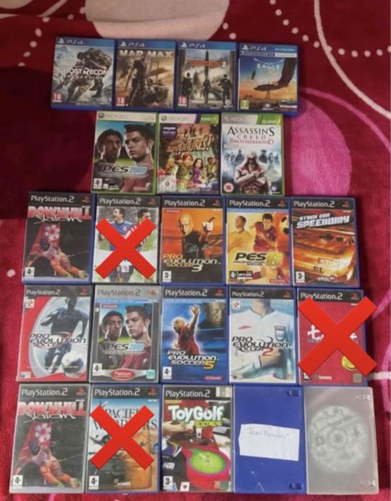 Jogos de Ps4 Ps2 e Xbox