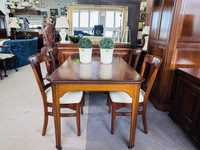 Elegancki stół z 4 krzesłami ANTYCZNY DĄB :)