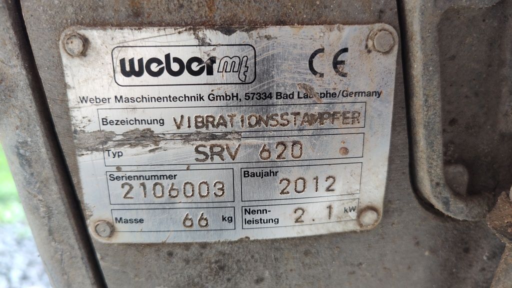 Skoczek Weber SRV620 66kg 2,1KW  18,20kN ubijak stopowy sprwadzony