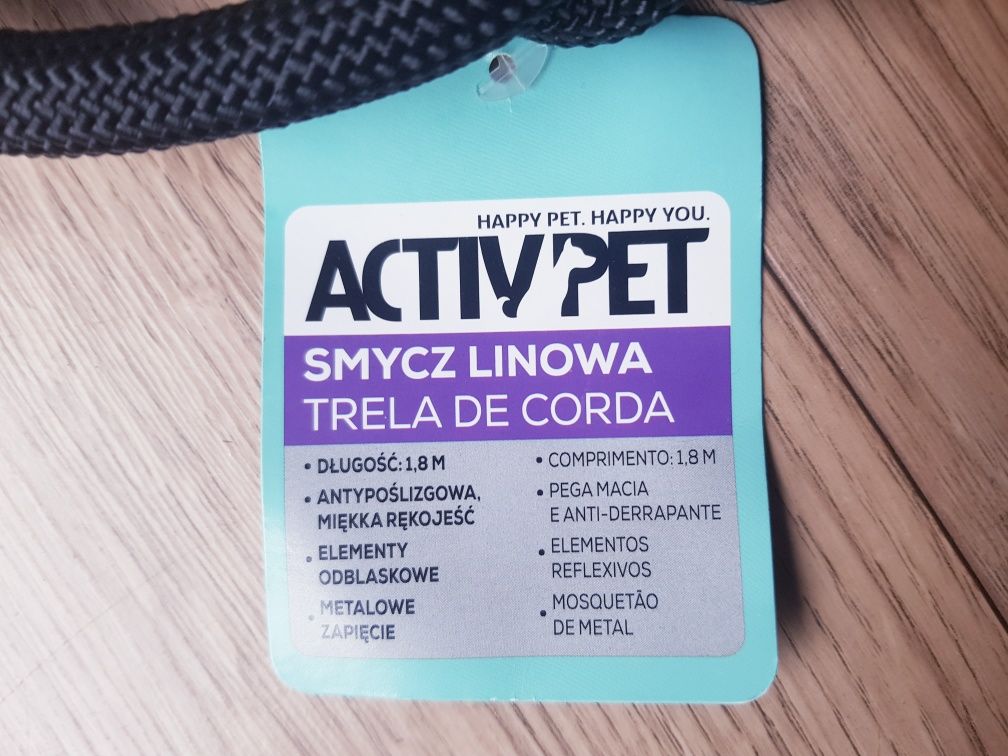 Nowa smycz dla psa Activ Pet 1.8m