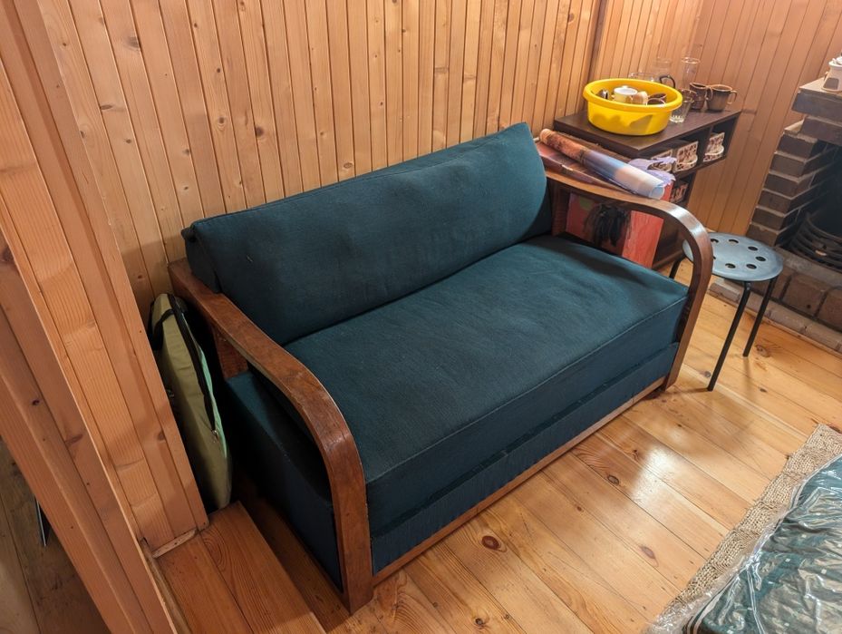 Kanapa art déco – lata 30./40., rozkładana, stan dobry