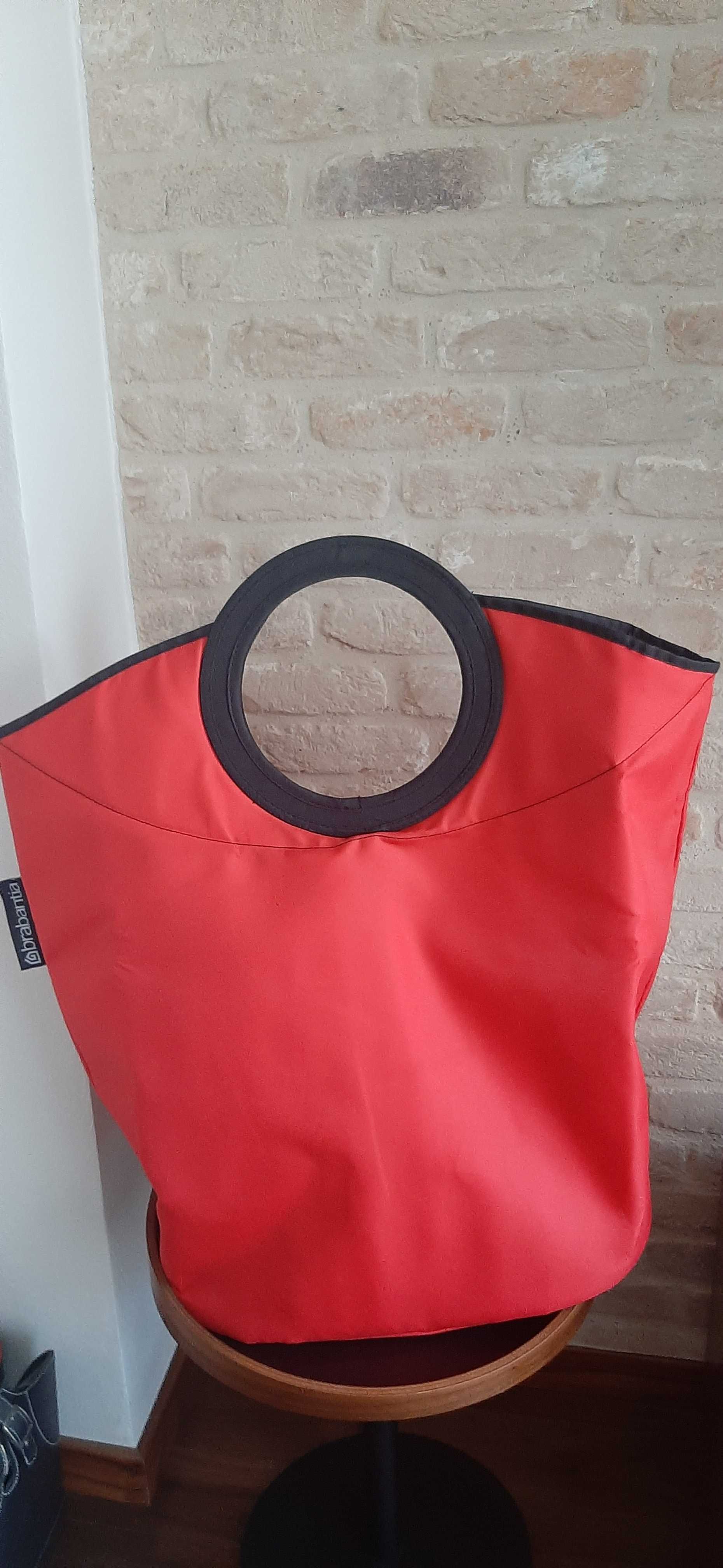 Składany kosz/pojemnik/ na bieliznę/pranie Brabantia Laundry czerwony