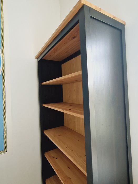 Biblioteczka regał Hemnes Ikea czarnybraz lita sosna