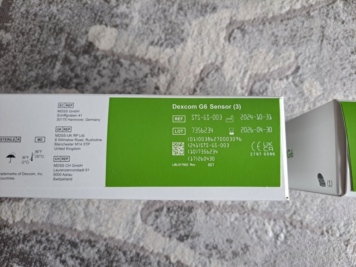 Sensor Dexcom G6  Nowy