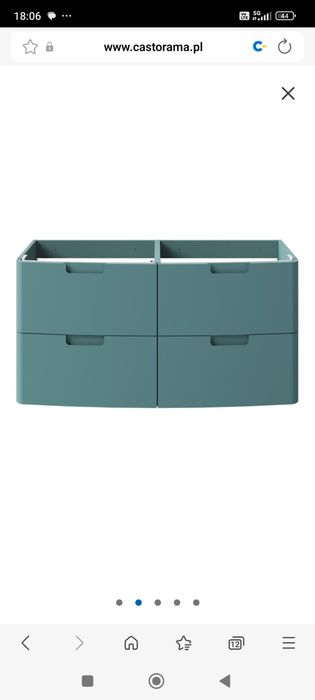 Szafka ze zlewem łazienkowa zielony / butelkowy HIMALIA GoodHome NOWA!