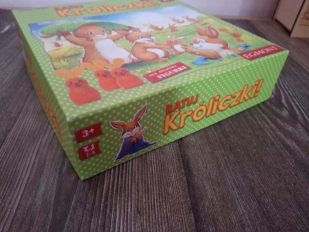 Ratuj króliczki gra planszowa 3+