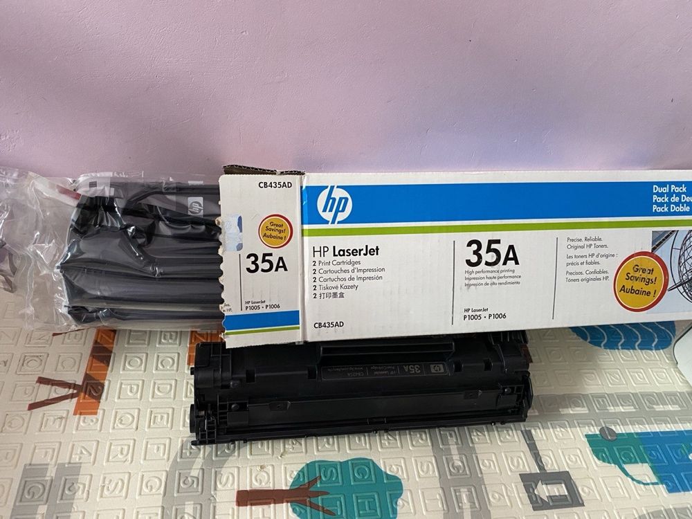 Принтер HP LaserJet P1005 плюс новый картридж