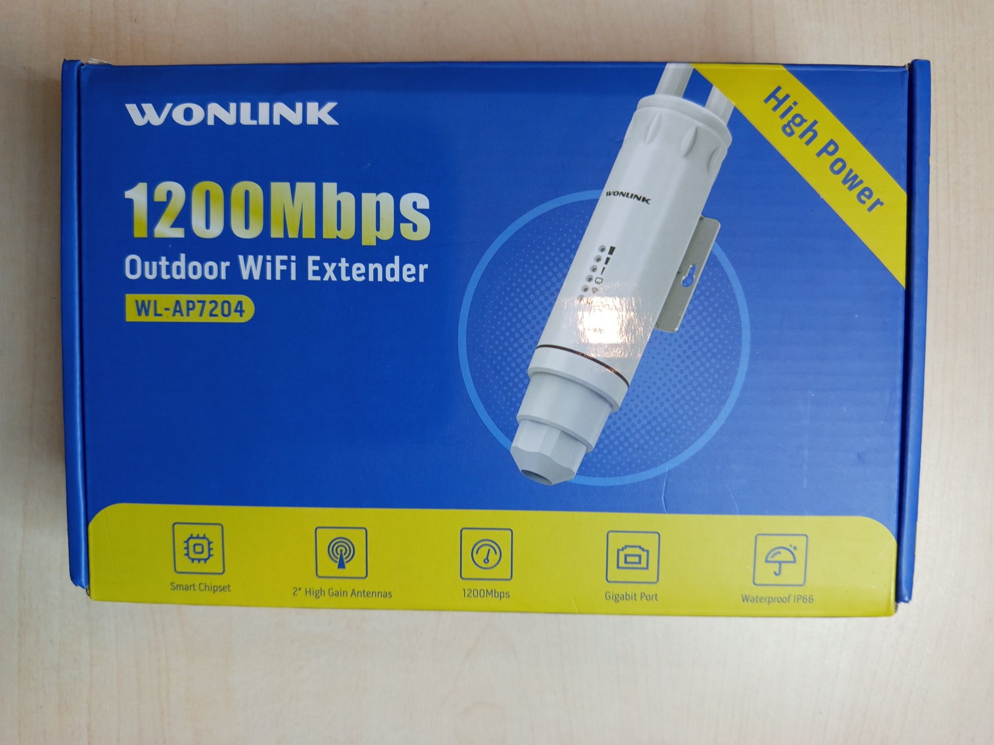 Двохдіапазонний зовнішній розширювач Wi-Fi WONLINK AP7204