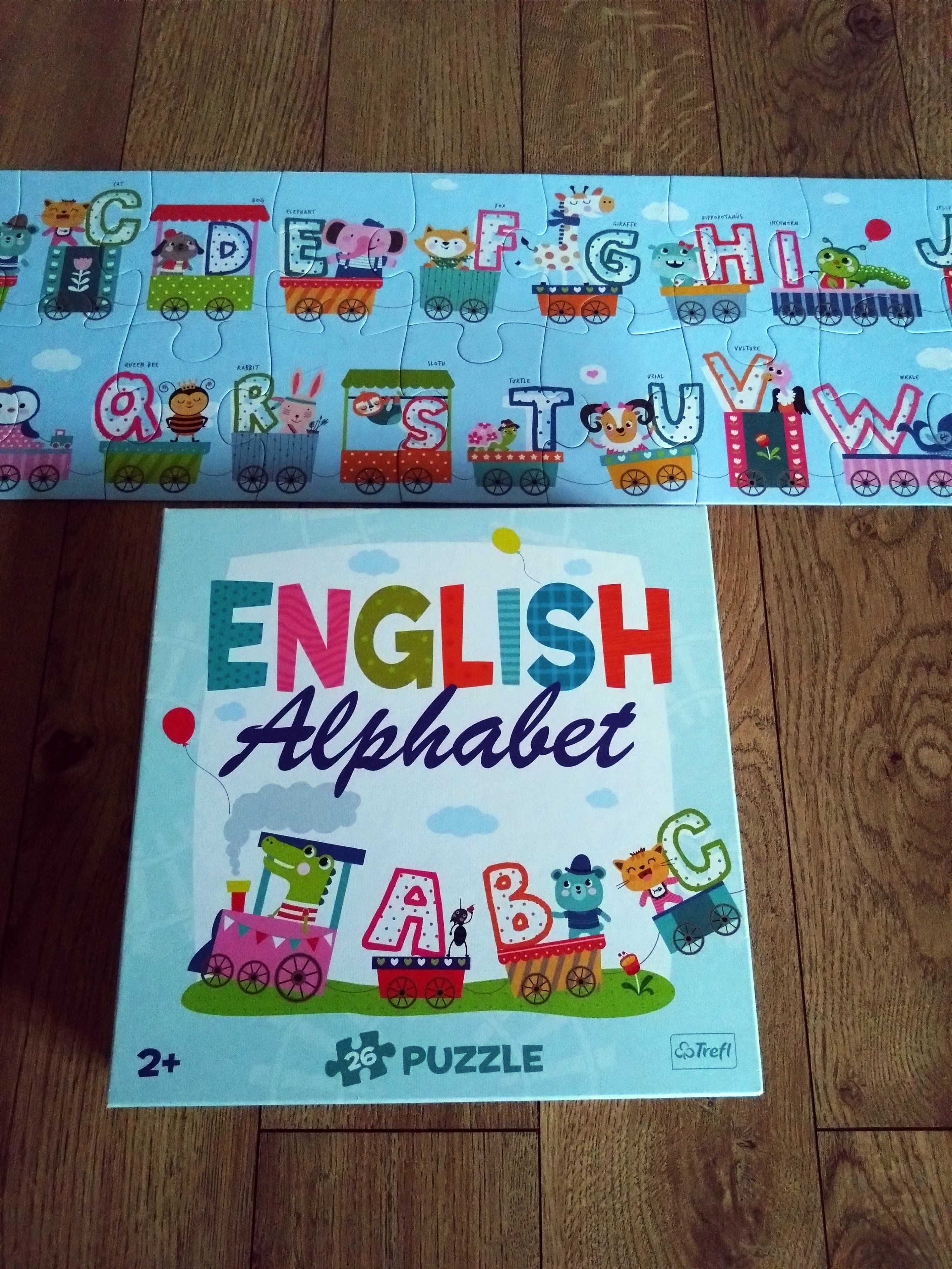 Puzzle English Alphabet, zwierzęta po angielsku alfabet