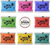 Kolorowe Proszki Holi  Pakiet 80 Torby 75 Gr - 8 Kolorów