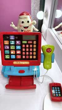 Іграшковий касовий апарат з мікрофоном та сканером, калькулятор