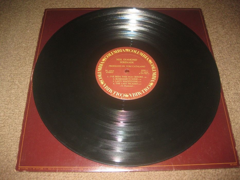 Disco em Vinil LP 33 rpm do Neil Diamond “Serenade”