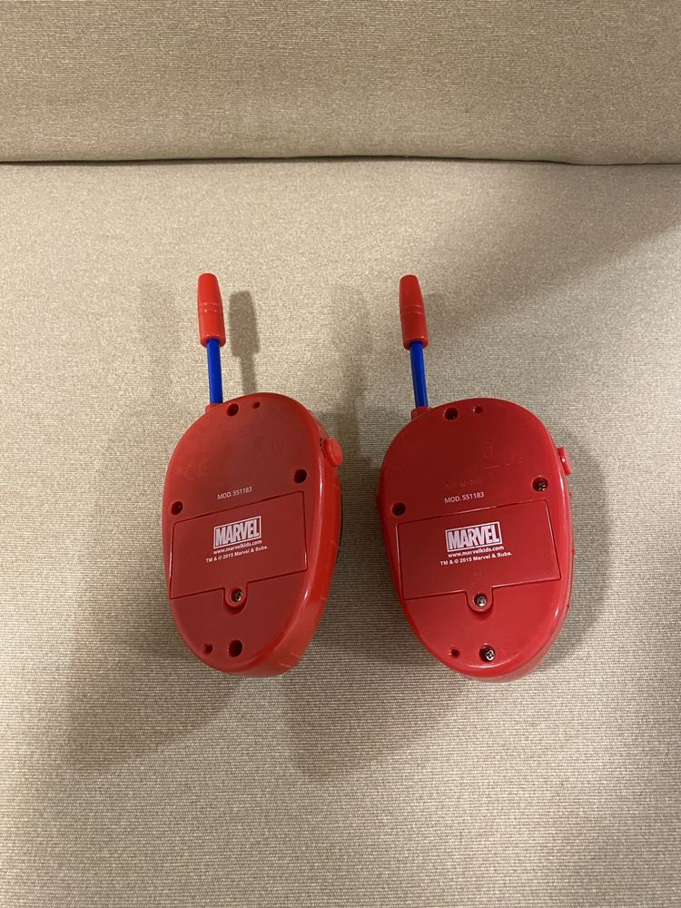 Walkie talkies homem aranha
