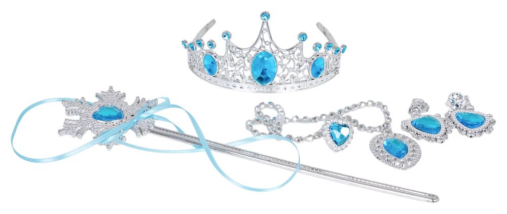 Zestaw Małej Księżniczki + Niebieska Sukienka