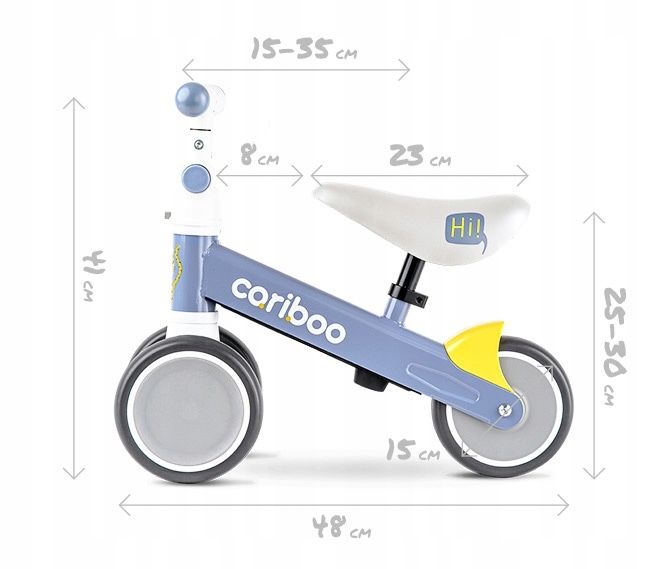 Dzieciecy rowerek biegowy carribo