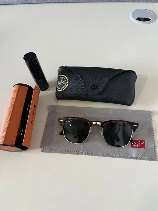 Ray-Ban ClubMaster Classic (Polido Tortoise On Gold)