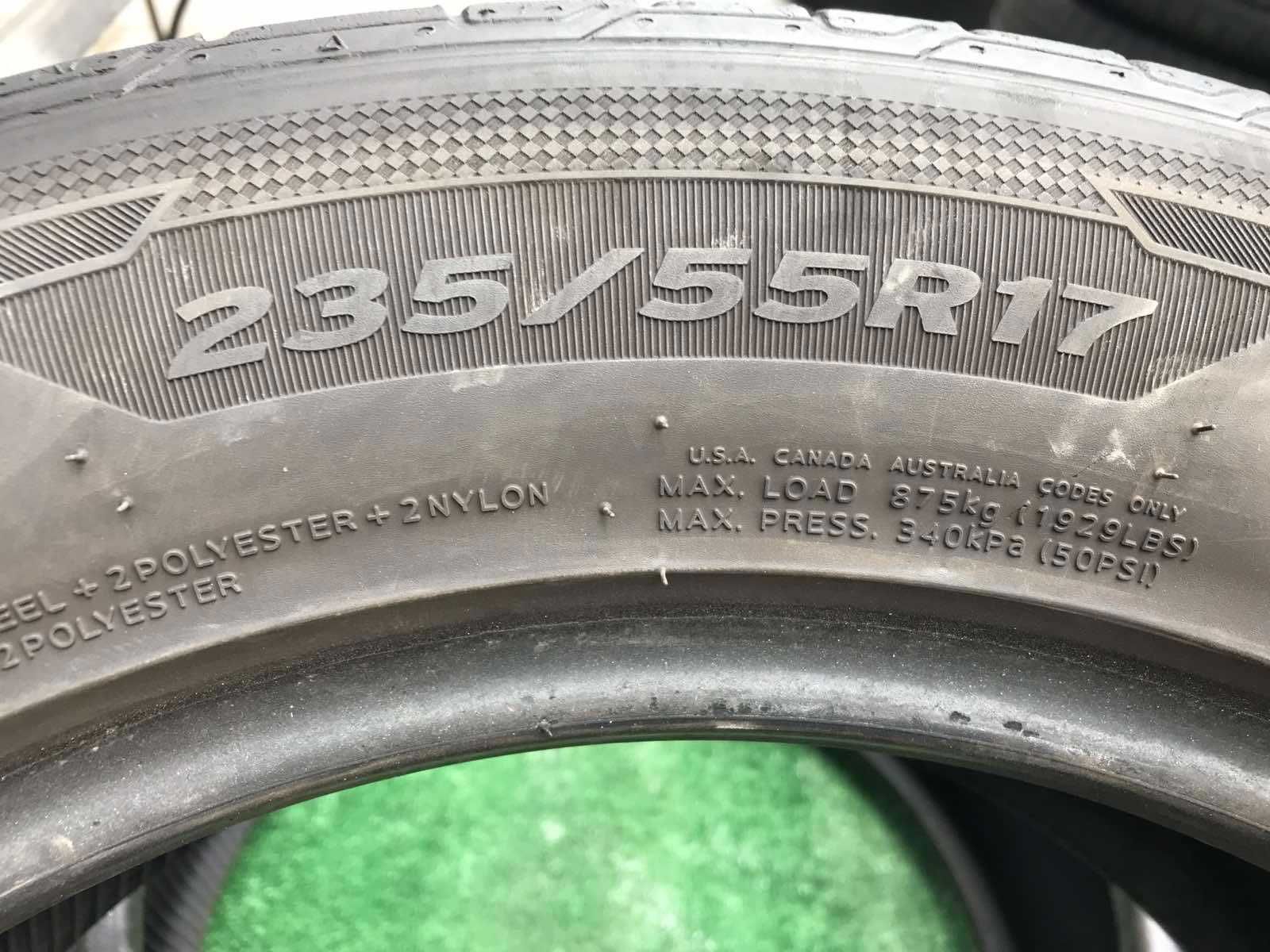 Шини Hankook 235/55r17 Пара літо б/у склад Оригінал