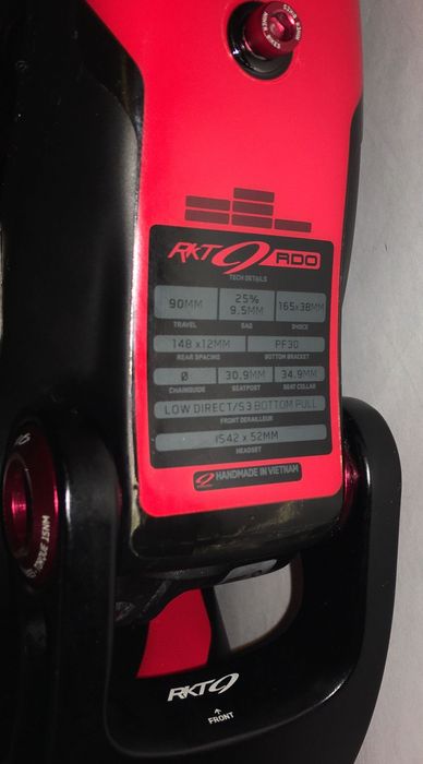 Карбонова рама Двопідвіс Niner RKT 9 carbon frame 29 Fox float