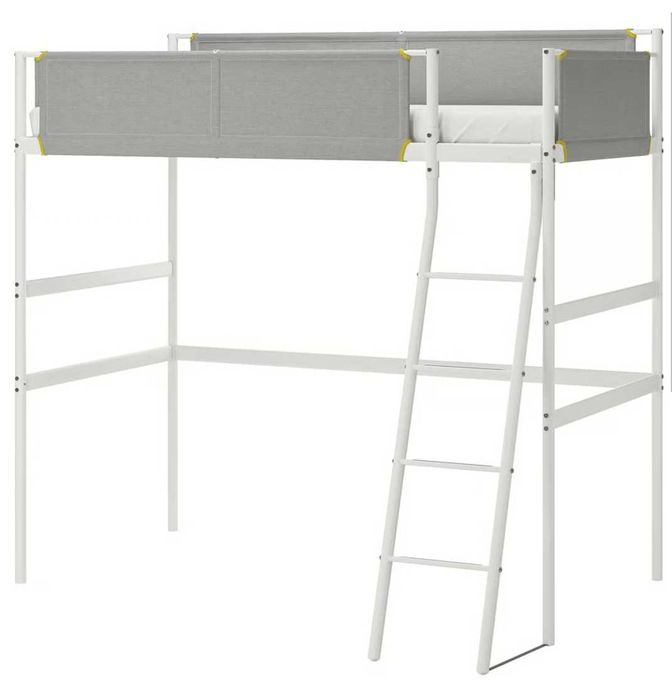 Ikea Vitval łóżko na antresoli - z materacem