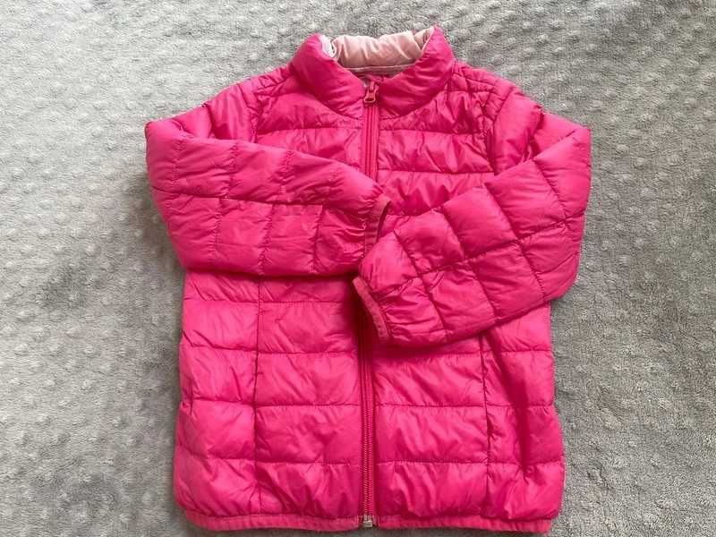 Różowa kurtka pikowana Benetton 98cm/3y