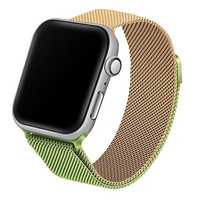 Beline Pasek Apple Watch Steel 38/40/41Mm Zielono-Złoty Green/Gold