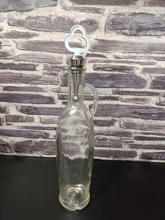 Galheteiro Azeite, 0.5 L, em vidro de 65 mm, Tampa em inox vedante