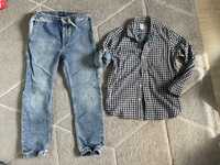 Koszula GAP  i jeansy GAP  rozm M (134cm), ostan bdb