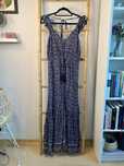 długa letnia sukienka maxi w kwiaty boho L 40