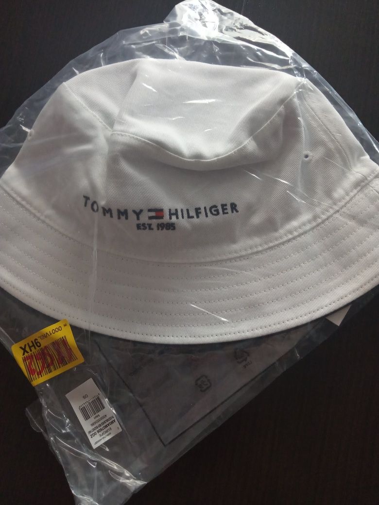 Nowy oryginalny kapelusz bucket hat Tommy Hilfiger dwustronny unisex