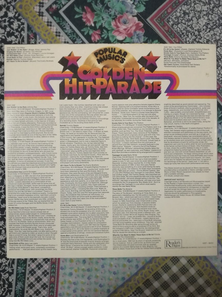 Colectânea em vinil Golden Hit-Parade