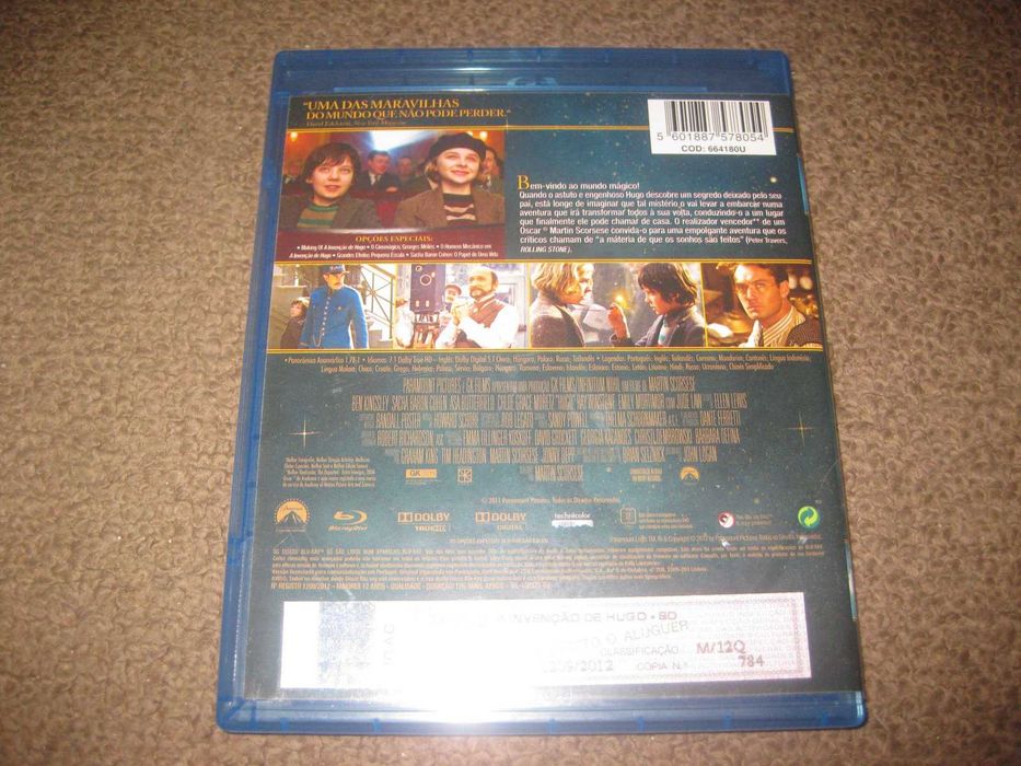 Blu-Ray "A Invenção de Hugo" de Martin Scorsese