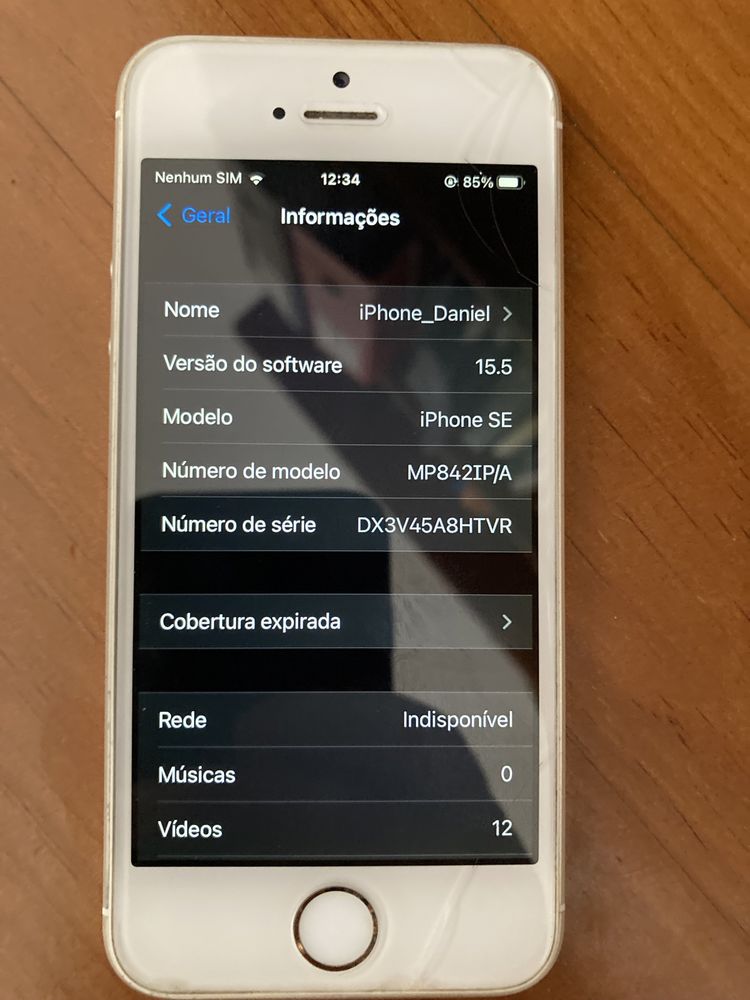 Iphone SE 1a geração 32gb