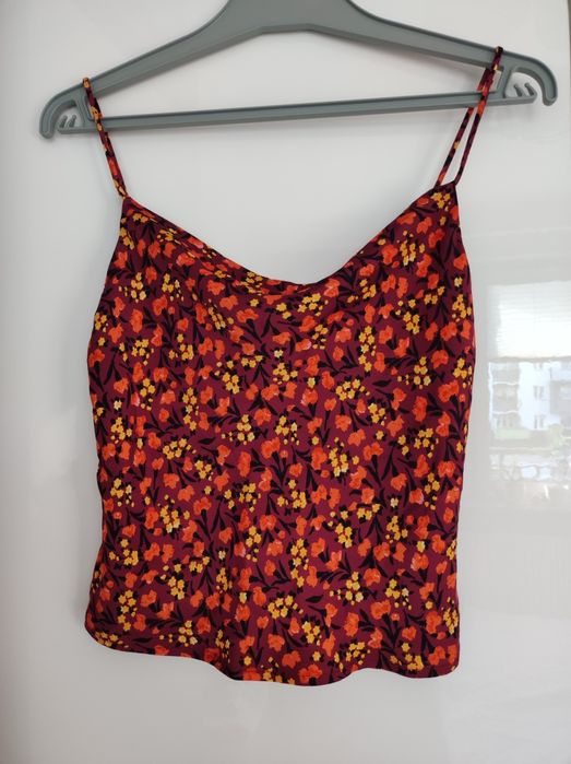 bluzka na ramiączkach top Zara