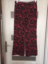 Czarno różowe spodnie damskie