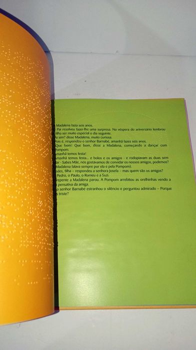 Madalena e a Gatinha Pompom - Texto impresso e em Braille