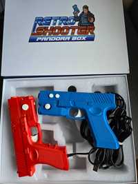 Retro shooter, light gun, konsola z pistoletami recoil, pandora box