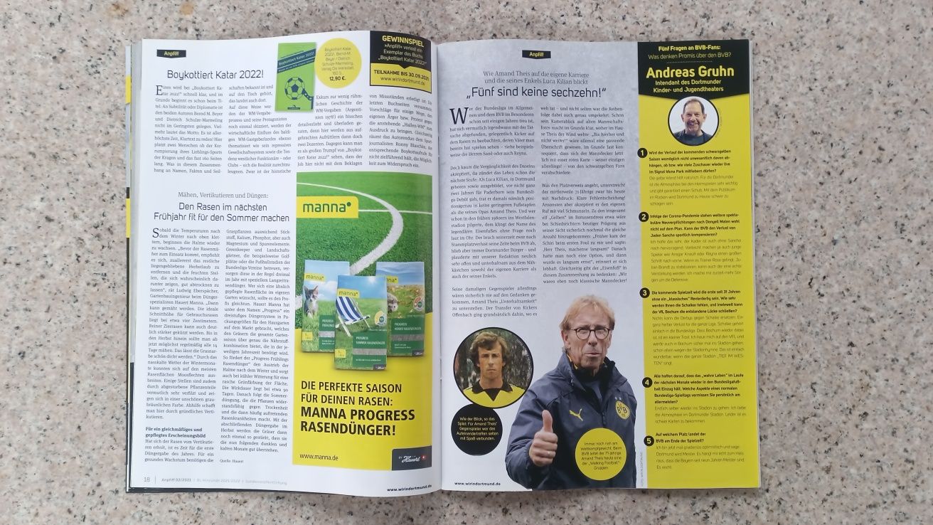 BVB Borussia Dortmund ANPFIFF Magazyn czasopismo gazeta