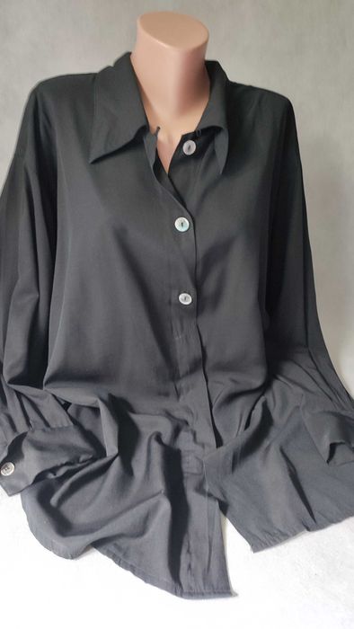 Bluzka damska koszula z długim rękawem plus size rozmiar 42/44