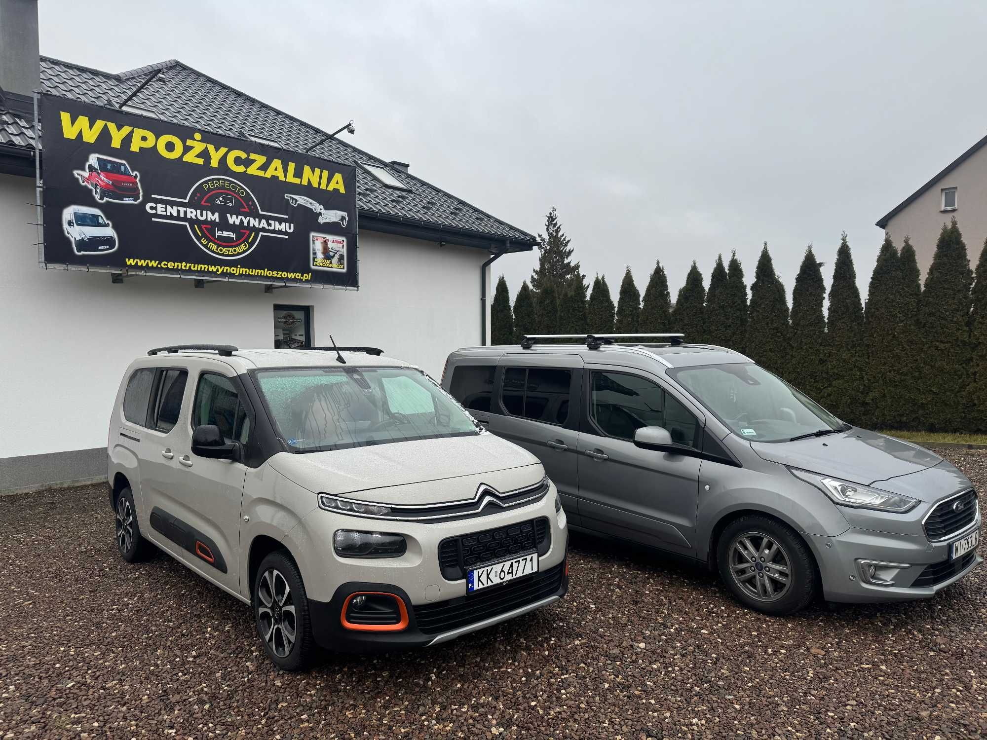 Wynajem Wypożyczalnia Ford Tourneo Connect  Berlngo 7-os Automat