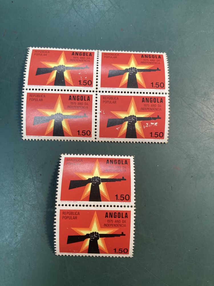 Conjuntos 32 Selos Angola 1975 a 1979 Não Usados
