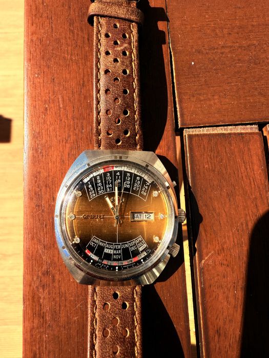 Relogio orient automatico calendario perpétuo