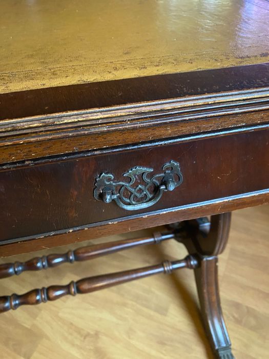 Biurko z przełomu wieku Francja drewno 95x78x50 Bdb