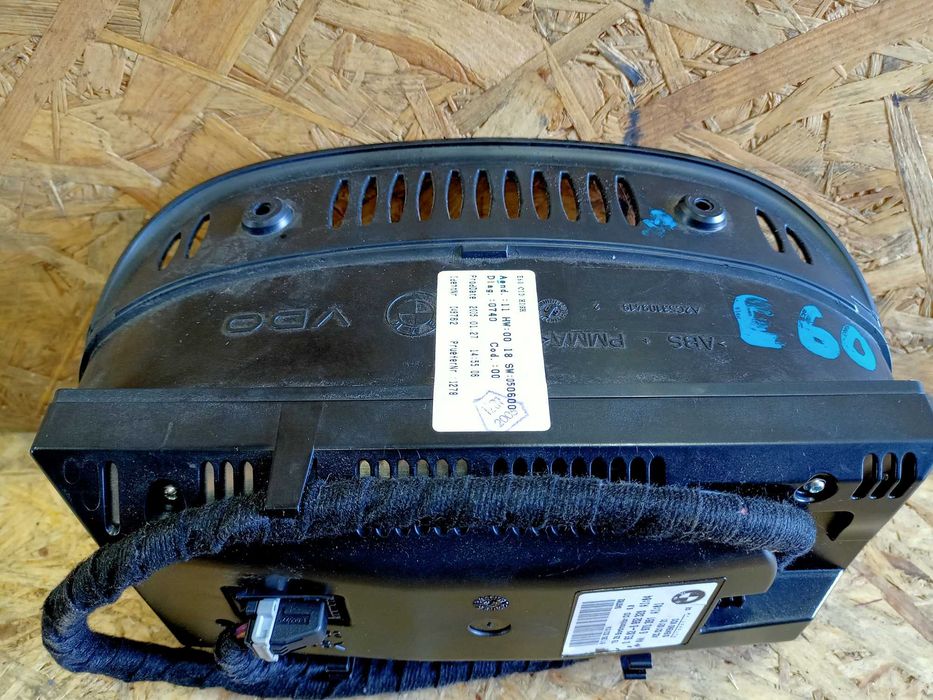 BMW E60 E61 seria 5 duży wyświetlacz radia oryginał demontaż