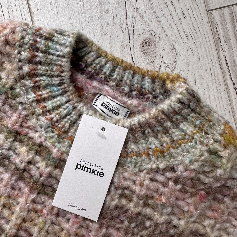 Wielokolorowy ciepły sweter knitwear Pimkie