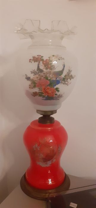 Candeeiro antigo em vidro