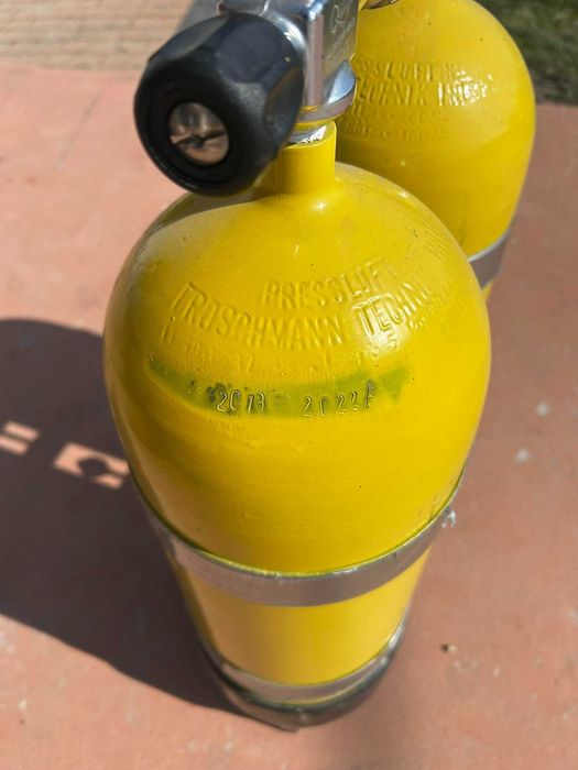 Butle na tlen do nurkowania 2x12l