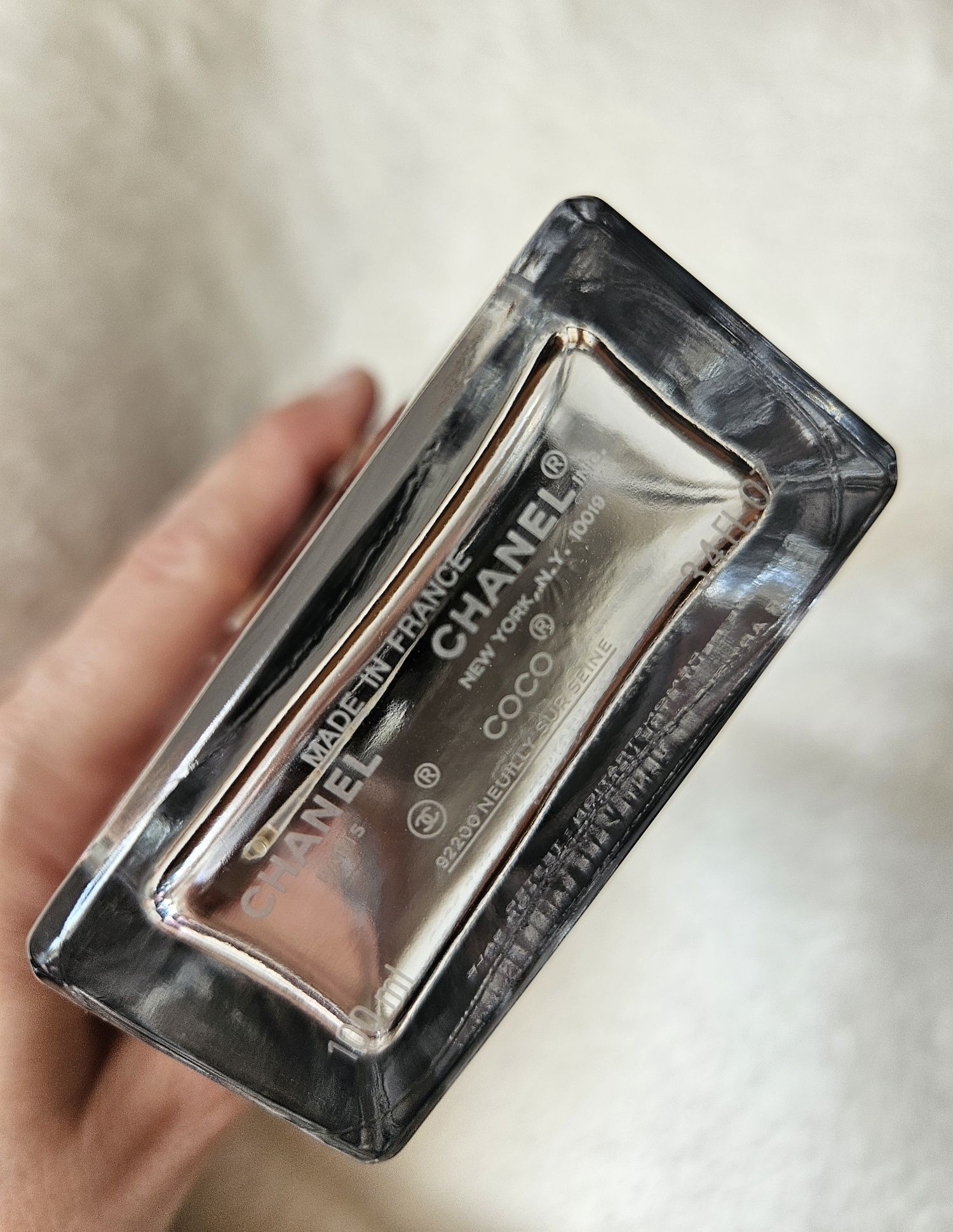 Puste flakony po perfumach Chanel 2 sztuki