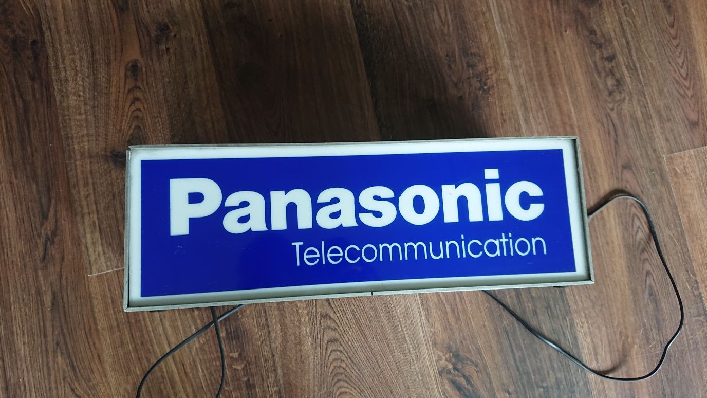 Zabytkowy kaseton PRL , baner  świetlik reklamowy podświetlany