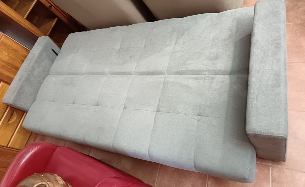 Sofá cama casal clik clak cinza