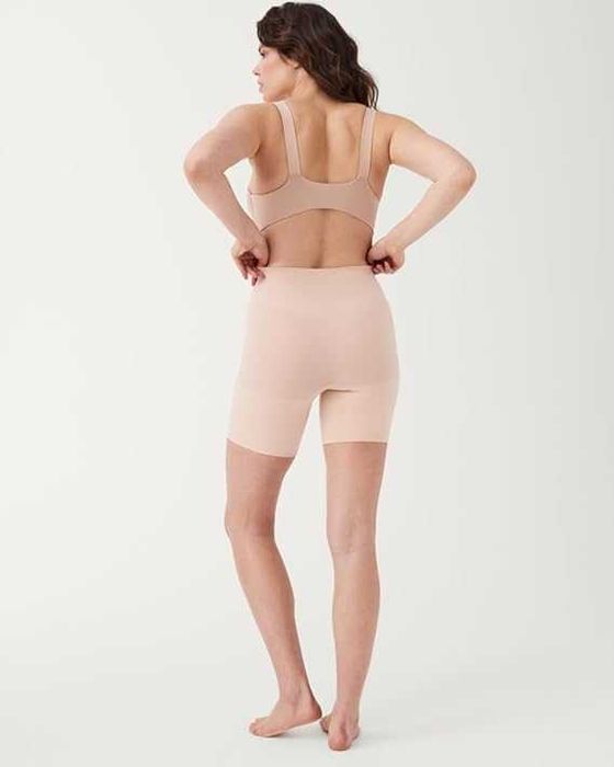 Spodenki Korygujące SPANX L Power Short Bezszwowe Soft Nude